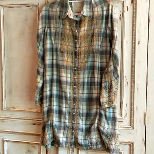 Johnny Was 3J Workshop Embroidered Dress Tunic